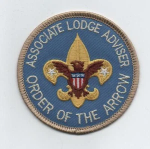 Parche de posición de asesor de logia asociado de OA, respaldo de eslogan "Scout Stuff", ¡como nuevo! - Imagen 1 de 1