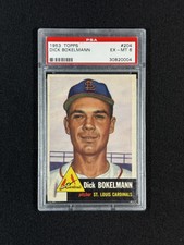 1953 Topps #204 Dick Bokelmann PSA 6 St. Louis Cardinals Baseball Vintage Cards
