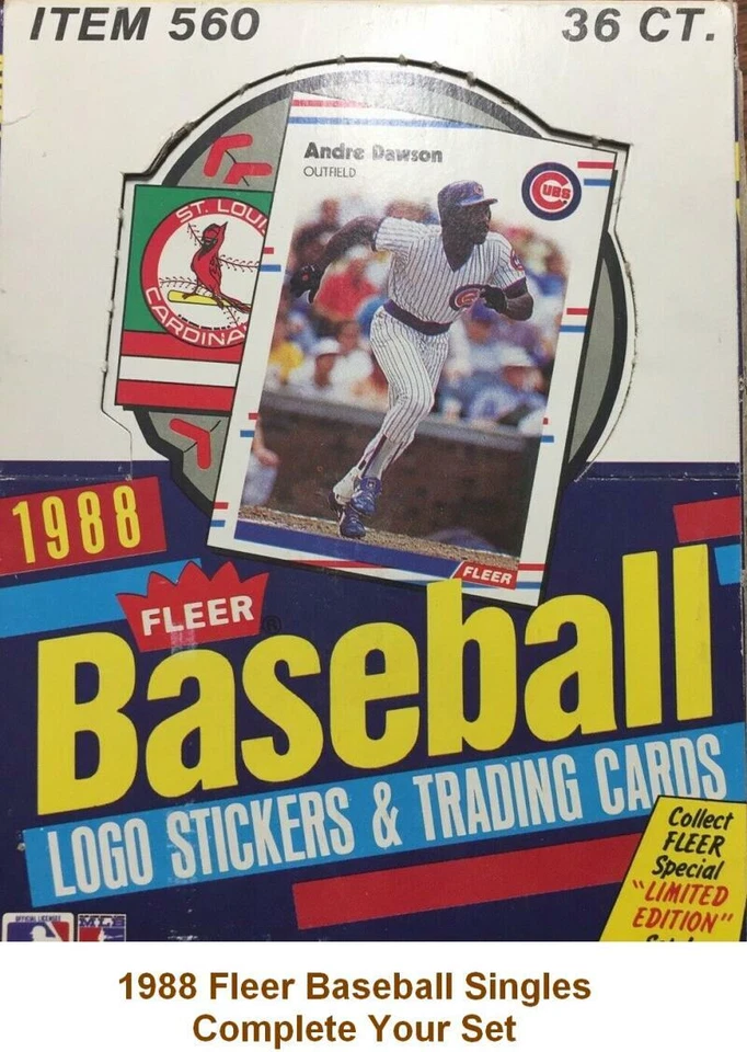 1988 Fleer Baseball Cards Complete Your Set Pick Singles From 221-440 ALL NM-MT - Image 1 of 1
