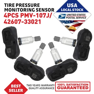 4Pcs 315 MHz TPMS Genuine For 42607-33021 PMV-107J For 2011-2016 Lexus CT200h - Picture 1 of 16