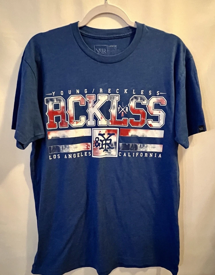 Camiseta grande manga corta Young and Reckless para hombre Los Ángeles Foto 1 de 4