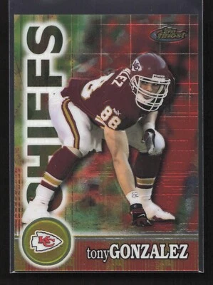 2000 Topps Finest Tony Gonzalez #39 Kansas City Chiefs - Image 1 of 2