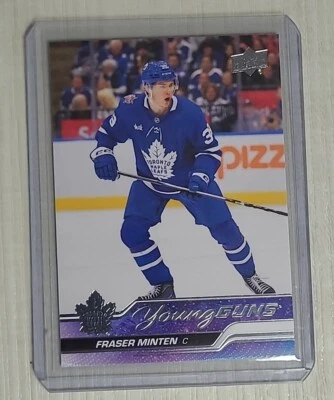 2023-24 UPPER DECK SERIES 2 FRASER MINTEN YOUNG GUNS ROOKIE CARD #482 - Image 1 of 2