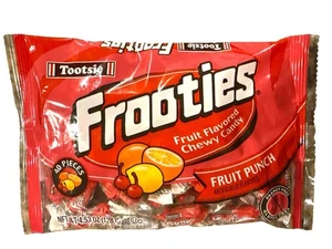 Tootsie FROOTIES Fruit Punch Flavored Chewy Candy 4.53 oz 40 pc/Bag Indiv. Wrap - Picture 1 of 4