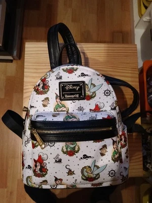 Original Disney Loungefly Rucksack Peter Pan Tinker Bell Hook - Bild 1 von 3
