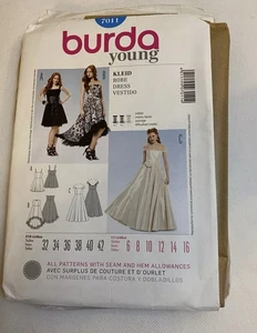 Burda style design 7011 women evening dress sewing pattern US6-16 EU32-42 - Picture 1 of 3