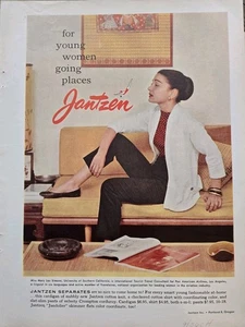 1967 Women's Jantzen Separates cardigan shirt pants Vintage fashion ad - Picture 1 of 1