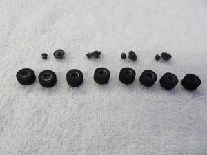 (new) aurora g plus ho slot car rear wheels and tires crown and pinon set - Picture 1 of 2