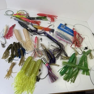 Salzwasser Offshore Tintenfisch mit Rock Trolling Köder Mahi-Thunfisch-Segel-Wahoo-Albacore Set - Bild 1 von 21
