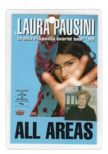 PASS  LAURA  PAUSINI  RISPOSTA WORL TOUR '99  leggi bene la descrizione - Picture 1 of 2