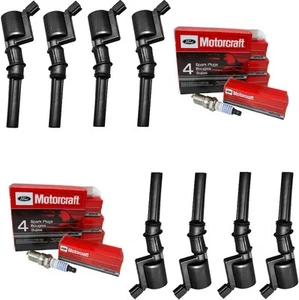 Ignition Coil Pack DG508 & Spark Plugs Set SP493 SP479 Compatible With 4.6L 5... - Picture 1 of 5