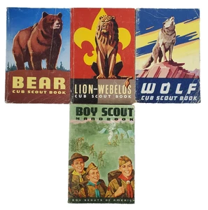 SET 4 ~ VINTAGE BOY SCOUTS OF AMERICA HANDBOOK ~ AND CUB SCOUT HANDBOOKS - Bild 1 von 6