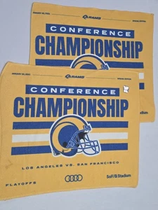 2 Stück LA Rams 2022 Conference Championship Special Edition Handtücher - Bild 1 von 7