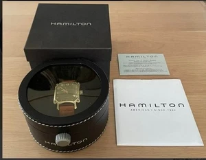 HAMILTON Lloyd Auto Watch Leather Strap Frank Lloyd Gray Dial with Box Used - Picture 1 of 5