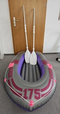Aufblasbares Badeboot, DIN 7871 mit Paddeln, für 2 Kinder - Bild 1 von 4