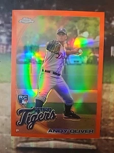2010 Topps Cromo Rifrattore Arancione Andy Oliver RC #218/Viola/599 Glen Perkins  - Foto 1 di 4