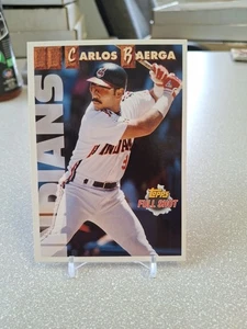 CARLOS BAERGA 1993 TOPPS FULL SHOT JUMBO CARD #14  CLEVELAND INDIANS - Picture 1 of 2