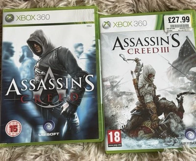 Xbox 360 Games Bundle – Assassin’s Creed & Assassin’s Creed III – Pre-Owned - Image 1 of 4