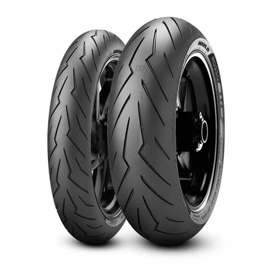 190/55 ZR17 75W Pneu Été PIRELLI Diablo Rosso III Moto - Photo 1/4