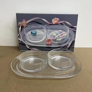 Mikasa Crystal Piatto Relish 3 Pezzi - Foto 1 di 13