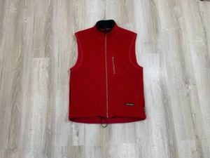 Mens vintage vest fleece Berghaus Size M Color Red - Picture 1 of 11