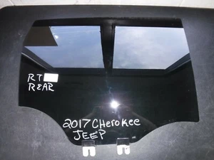 2014 - 2017 JEEP CHEROKEE REAR RIGHT PASSENGER DOOR WINDOW GLASS - Picture 1 of 4