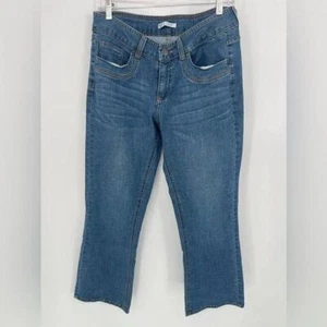 Riders Lee Mid Rise Bootcut Blue Jeans Gr. 8 Petite - Bild 1 von 7