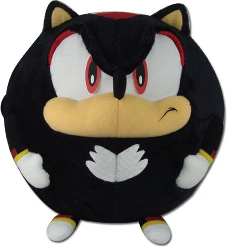 Sonic the Hedgehog SHADOW PLUSH BALL 8-inch Plush GE NEW AUTHENTIC - Image 1 of 1