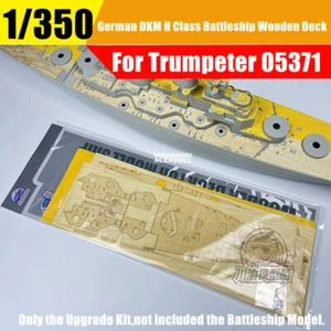 1/350 DKM Classe H Cuirassé pont en bois avec feuille de masquage pour trompettiste 05371 - Photo 1 sur 6
