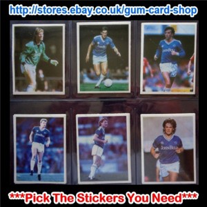 DAILY MIRROR 1986-87 STICK WITH SOCCER (LEICESTER CITY) *SELECT STICKERS*