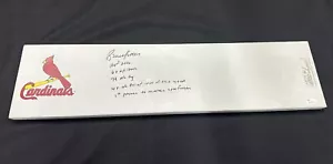 Bruce Sutter Stats Signed Authentic Schutt Cardinals Pitching Rubber JSA - Picture 1 of 4
