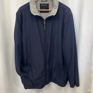 Nautica Men's Blue XL Full Zip Lined Utility Jacket Gorpcore Sailing - Picture 1 of 15