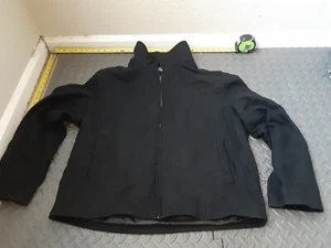 Merona Black Wool Jacket Men's Size Large Coat #S195 - Picture 1 of 4