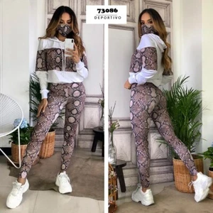 Conjunto Deportivo de Mujer Sport Set 2-Pieces Blanco Piton cafe 73086 - Picture 1 of 1