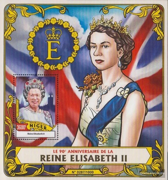 Niger miniature sheet 506 (complete. issue.) MNH 2016 Queen Elizabeth II - Image 1 of 1