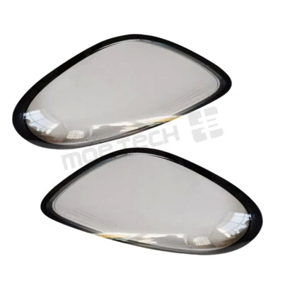 1 par de cubiertas de lente de faros para Porsche Boxster Cayman 981 2014-2016 Foto 1 de 4