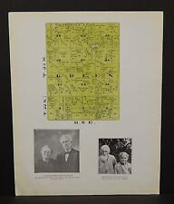 Indiana Tipton County Map Green Township 1928 Y14#10