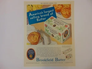 1931 BROOKFIELD BUTTER vintage art print ad - Picture 1 of 1