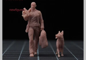 1/43 Will Smith Perro Escena Accesorios Mini Estatuillas Modelo Para Coches Vehículos Juguetes Muñeca - Imagen 1 de 6