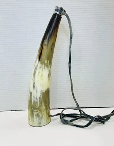 Tierknochen Horn auf einem Leder Schlüsselband 12 Zoll - Bild 1 von 6