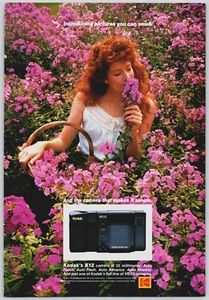 1986 Kodak VR35 K12 Camera 35mm Point Shoot Pretty Girl Pink Flowers Vintage Ad - Picture 1 of 1