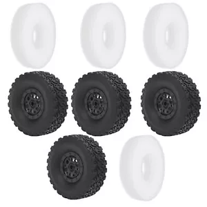 Plastic Rubber Tire Wheel Hub Sponge Set RC Car Accessory Fit For WPL C14 - Picture 1 of 16