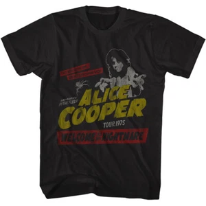 Camiseta para hombre Alice Cooper Welcome To My Nightmare Tour 1975 Shock Rock Merch - Imagen 1 de 5
