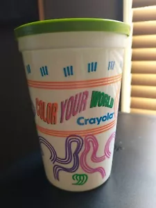Pizza Hut Tasse & Deckel Vintage 1992 Crayola Binney & Smith Color Your World - Bild 1 von 3