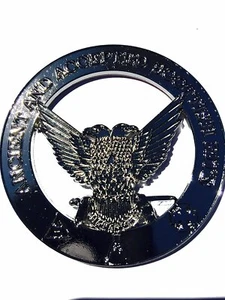 Masonic  Metal Chrome 32nd Degree wings up Auto Car Emblem - Picture 1 of 1
