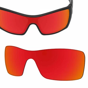 Ersatzgläser für OAKLEY Batwolf Sonnenbrille orange rot polarisiert UVA&UVB - Bild 1 von 5