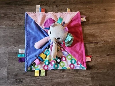Яркие старты Taggies слон ребенка милый безопасности одеяло ярлыки розовый фиолетовый - Изображение 1 из 4