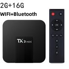 Boîtier TV TX3 Mini 2 Go 16 Go Android 10.0 quadricœur HD double lecteur multimédia WIFI