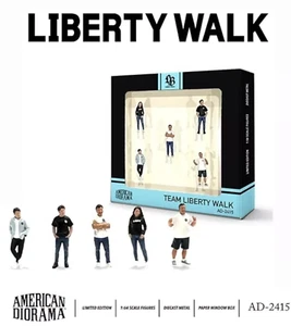 Diorama americano TEAM LIBERTY WALK EDIZIONE LIMITATA 5 FIGURINE esclusive MiJo - Foto 1 di 4