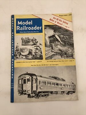 Revista de modelismo ferroviario de colección - agosto de 1953 - miniatura para aficionados al tren Foto 1 de 4